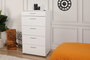 Hanah Home Cómoda de 5 cajones Blanca